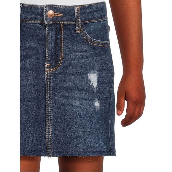 Girls Denim Distressed Skirts & Bermuda Vintage Straight High Rise Shorts Size L - Picture 13 of 15